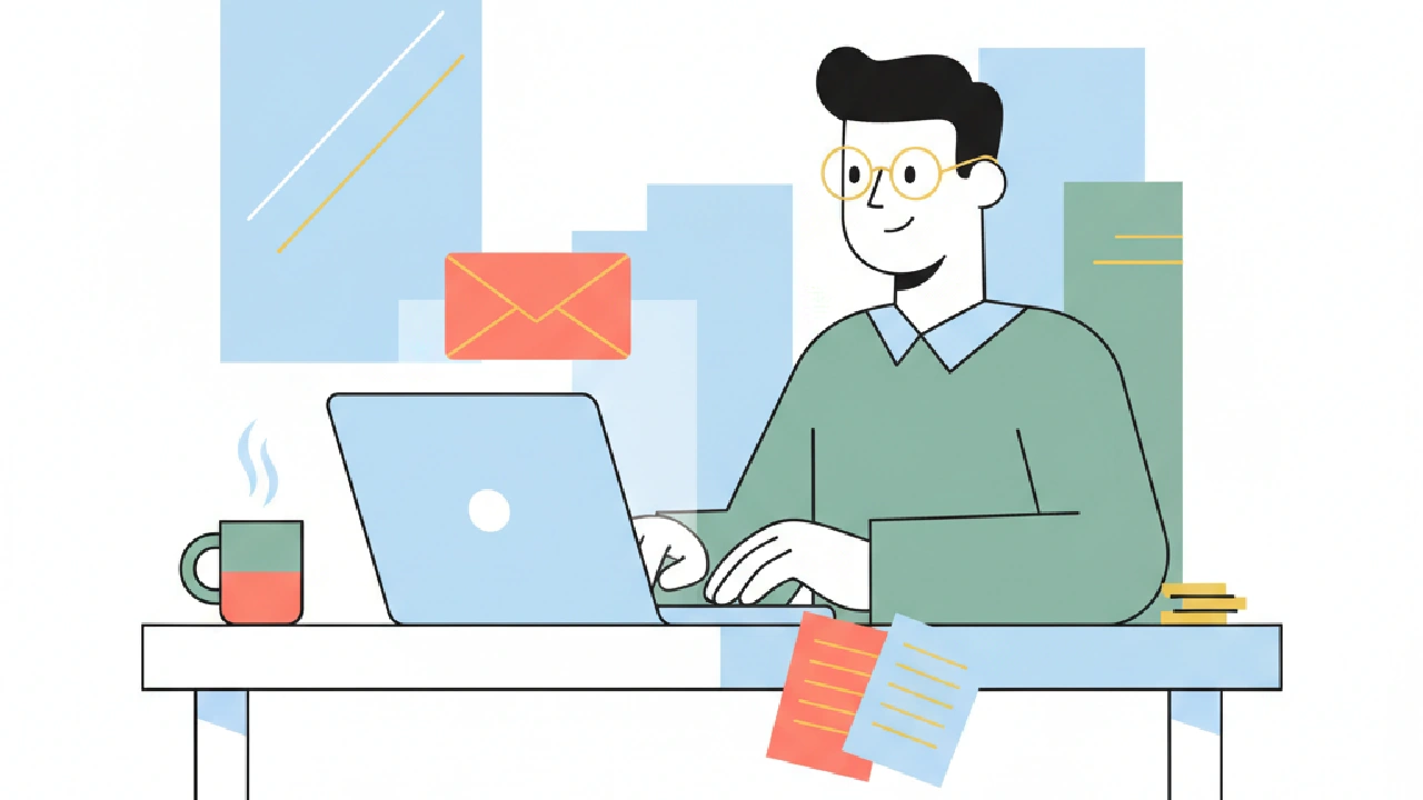 Flat vector illustration about How to Build an Investor Update Email That Actually Gets Read for commercial real estate profe