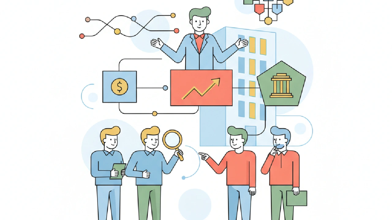 Flat vector illustration about <h1>CREflow Pricing Explained: Finding the Right Plan for Your Team</h1> for commercial real e