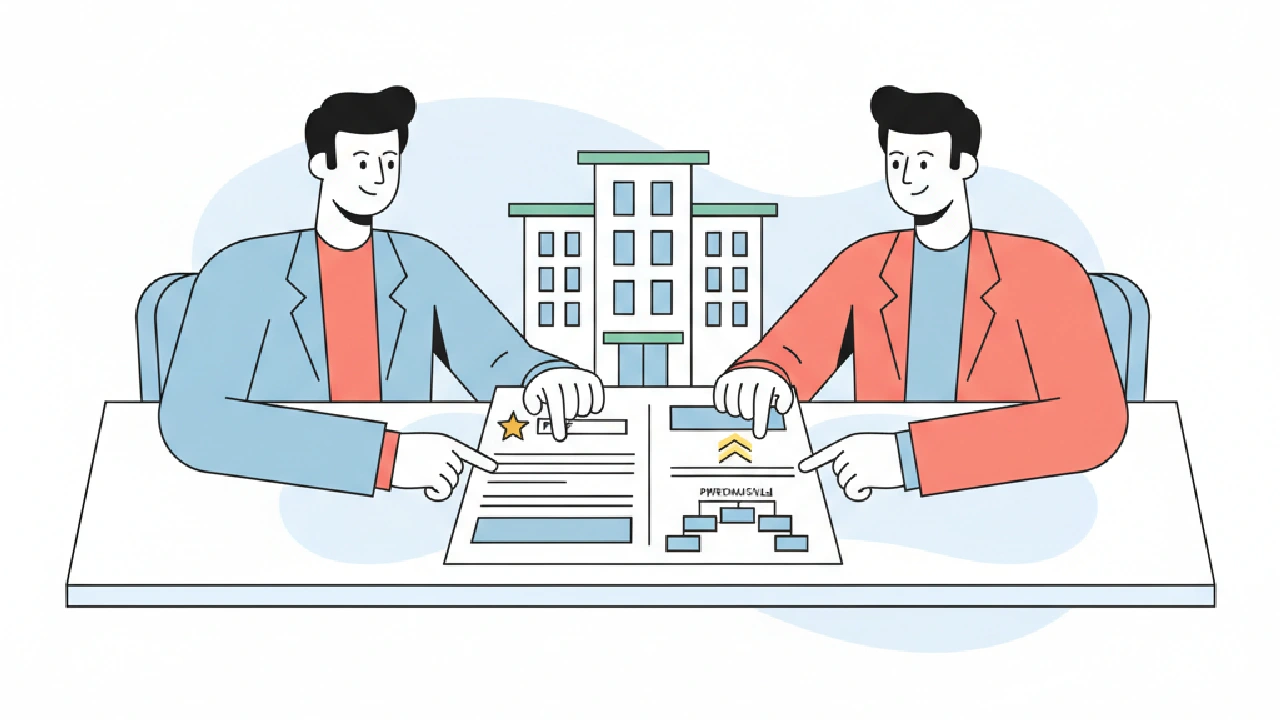 Flat vector illustration about jv equity structure for small syndications: pref, promote, waterfalls for commercial real esta
