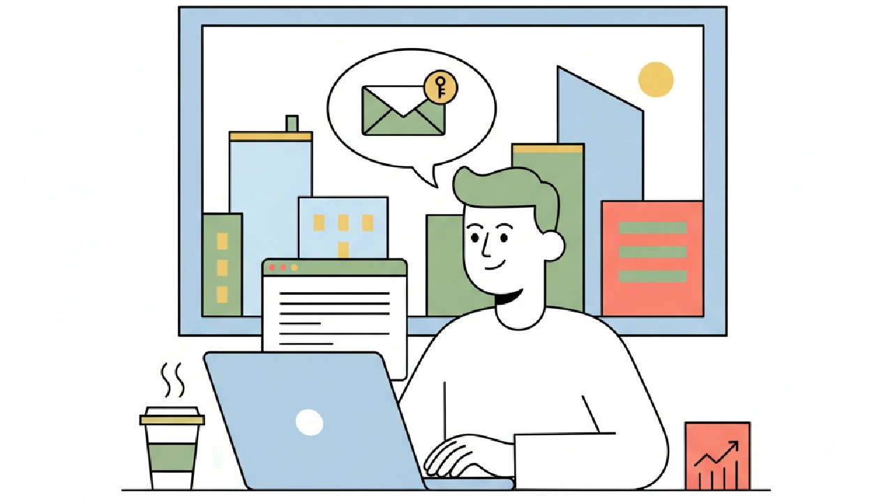 Flat vector illustration about CRE Cold Email Templates That Get Owners to Reply for commercial real estate professionals